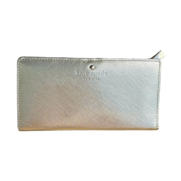 kate spade Handbags - Kate Spade Gold Bi Fold Wallet